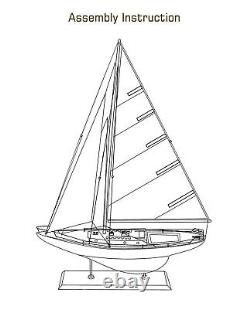 SAILINGSTORY Modèle de Voilier en Bois Décor Modèle de Bateau Bateau Décor Yacht