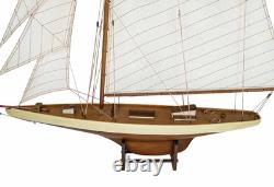 SAILINGSTORY Modèle de Voilier en Bois Décoration Bateau Modèle de Navire Décor de Voilier Yacht