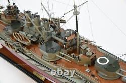 SMS Ostfriesland, modèle de cuirassé de classe Helgoland 39,5 en bois/métal fabriqué à la main.