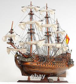 San Felipe Espagnol Armada Galleon Tall Ship 37 Wood Model Sailboat Assemblé
