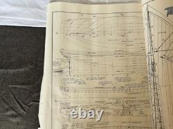 Schooner de pêche de Gloucester Smuggler 1/4 Grand Modèle de Bateau Navire OB Blue Jacket