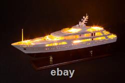 Seacraft Gallery Majestic Motor Yacht Avec Lumières Led Modèle En Bois Bateau