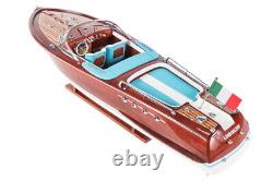 Seacraft Gallery Riva Aquarama Lamborghini 70cm Wood 112 Scale Speed Boat Modèle