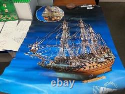 Sergal 178 Échelle 1637 'Souverain des Mers' Kit de Maquette de Bateau en Bois Art 787 Vtg