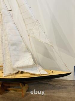 Shamrock V 1930 Coupe de l'Amérique J Boat Modèle en bois Yacht 36 Voilier UK