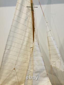 Shamrock V 1930 Coupe de l'Amérique J Boat Modèle en bois Yacht 36 Voilier UK
