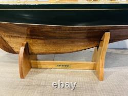 Shamrock V 1930 Coupe de l'Amérique J Boat Modèle en bois Yacht 36 Voilier UK