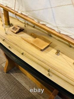 Shamrock V 1930 Coupe de l'Amérique J Boat Modèle en bois Yacht 36 Voilier UK