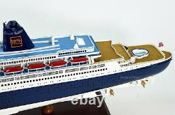 Ss Norway Ocean Liner Handmade Wooden Ship Modèle 40