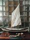 Superbe 38 Retraite Vintage New Bedford Whaling Bateau Modèle Affichage Saiboat