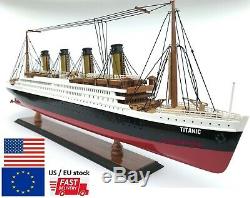 Titanic Bois Modèle En Bois Paquebot De Croisière Navire Bateau 23 Collection Affichage Nautique