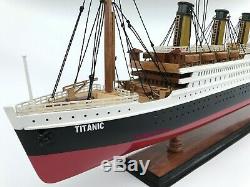 Titanic Bois Modèle En Bois Paquebot De Croisière Navire Bateau 23 Collection Affichage Nautique