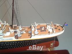 Titanic Wood Ship Modèle Franklin Mint Édition Limitée 40/1000 Avec Housse De Protection