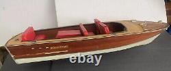 Très grand modèle de bateau Criss Craft de 35 pouces de longueur