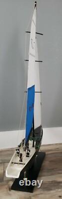 U22105 Oracle BMW Racing Boat Yacht USA 76 Modèle en Bois 38 Hauteur G3D