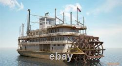 USS Mississippi 1870 1100 540 mm 21 kit de modèle en bois de bateau à vapeur, ornement cadeau