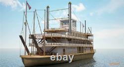 USS Mississippi 1870 1100 540 mm 21 kit de modèle en bois de bateau à vapeur, ornement cadeau