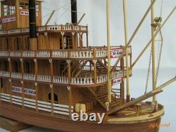 USS Mississippi 1870 1100 540 mm 21 kit de modèle en bois de bateau à vapeur, ornement cadeau