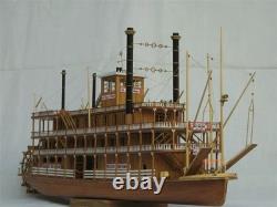 USS Mississippi 1870 1100 540 mm 21 kit de modèle en bois de bateau à vapeur, ornement cadeau