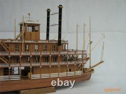 USS Mississippi 1870 1100 540 mm 21 kit de modèle en bois de bateau à vapeur, ornement cadeau