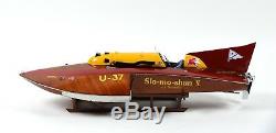 U-37 Slo-mo-shun V Hydroplane - Modèle De Bateau De Course 30 - Échelle 112