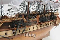 Uss Constitution Large 38 Ship Model & Display Case Set Wood Old Ironsides Cadeau