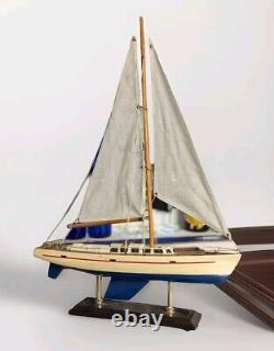 VOILIER Modèle de Bateau en Bois Décor Modèle de Bateau Voilier 16 X 3 3/4
