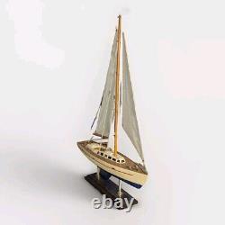 VOILIER Modèle de Bateau en Bois Décor Modèle de Bateau Voilier 16 X 3 3/4