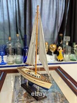 VOILIER Modèle de Bateau en Bois Décor Modèle de Bateau Voilier 16 X 3 3/4