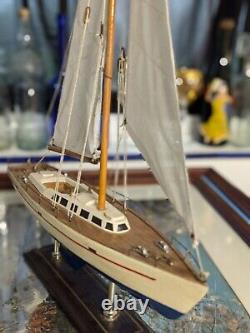 VOILIER Modèle de Bateau en Bois Décor Modèle de Bateau Voilier 16 X 3 3/4
