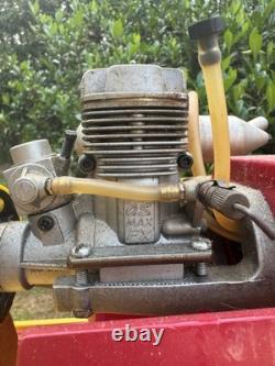 VTG 36 Bateau Modèle Airboat R/C en Bois Buggy de Marais Sur Mesure avec Moteur O. S. Max FX