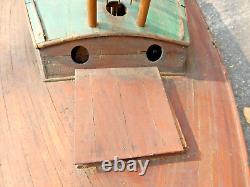 Vieux modèle de yacht de jouet de cabine de bateau à voile de 5 pieds avec accessoires Cutlass VTG antique - Enlèvement gratuit