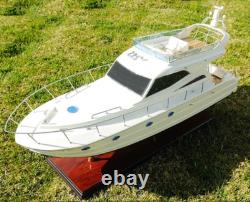 Viking Sport Cruiser Yacht à Moteur Modèle en Bois 36 Entièrement Assemblée Bateau à Moteur Neuf