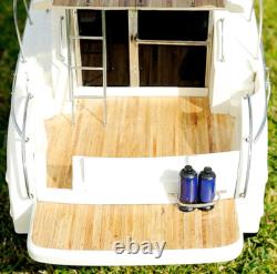 Viking Sport Cruiser Yacht à Moteur Modèle en Bois 36 Entièrement Assemblée Bateau à Moteur Neuf