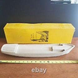 Vintage 1973 Model Shipways'forester' Solid Hull Wood Ship Model Very Rare