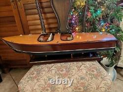 Vintage 30 Chris Craft Runabout Wood Model Classic Racing Speed Boat Voilier