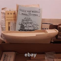 Vintage Blue Jacket Wood Ship Cabot USA Brick Model Kit Premium Britannia 1775