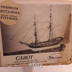 Vintage Blue Jacket Wood Ship Cabot USA Brick Model Kit Premium Britannia 1775