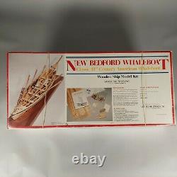 Vintage Model Shipways 1/16 Échelle New Bedford Whaleboat Wood Ship Model Kit