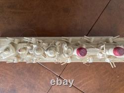 Vintage des années 1950 en bois fait main similaire au croiseur léger USN Brooklyn ou St. Louis