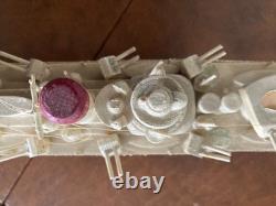 Vintage des années 1950 en bois fait main similaire au croiseur léger USN Brooklyn ou St. Louis