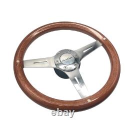 Volant de bateau Gussi Italia Modèle 301 avec jante en bois et logo Chris Craft