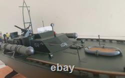 WW2 PT-109 COMMANDÉ PAR LTJG. JOHN KENNEDY - Échelle 164 FABRIQUÉ À LA MAIN AVEC SOCLE EN BOIS
