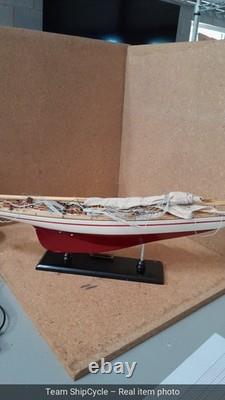 Yacht ENDEAVOUR maquette de bateau en bois peint de 24 pouces G2U