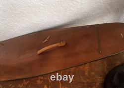 Yacht Voilier en Bois Vintage Modèle de 35 Pouces