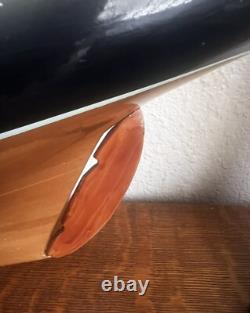 Yacht Voilier en Bois Vintage Modèle de 35 Pouces