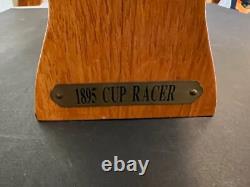 Yacht de Pêche en Bois Vintage 1895 Modèle de Voilier Sloop 36 pouces