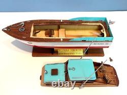 Yacht de Pêcheur Sportif en Modèle de Bateau Style Chris Craft Tout en Bois 13 Croiseur de Cabine