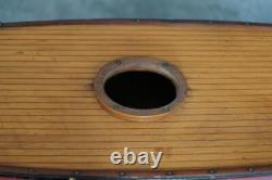 Yacht de bassin vintage anglais ancien, grande coque de 36 pouces, idéal pour restauration