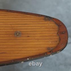 Yacht de bassin vintage anglais ancien, grande coque de 36 pouces, idéal pour restauration